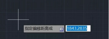 中望CAD如何通过两点确定偏移距离？