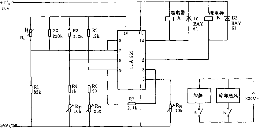 三位温度调节器电路图