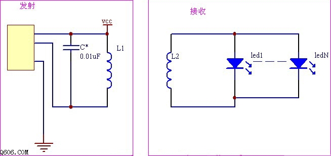 无线led供电电路图